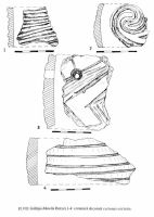 Cronica Cercetărilor Arheologice din România, Campania 2000. Raportul nr. 67, Gălăţui, Movila Berzei (Movila Coteţ, Movila Verde)<br /><a href='CronicaCAfotografii/2000/067/plvii-ceramicadecoratacubenziexcizate.jpg' target=_blank>Priveşte aceeaşi imagine într-o fereastră nouă</a>