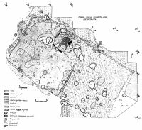 Cronica Cercetărilor Arheologice din România, Campania 2000. Raportul nr. 156, Poduri, Dealul Ghindarului (Rusăieşti)<br /><a href='CronicaCAfotografii/2000/156/Plan1.jpg' target=_blank>Priveşte aceeaşi imagine într-o fereastră nouă</a>