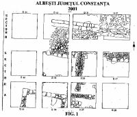 Chronicle of the Archaeological Excavations in Romania, 2001 Campaign. Report no. 13, Albeşti, La Cetate<br /><a href='CronicaCAfotografii/2001/013/planAlb.jpg' target=_blank>Display the same picture in a new window</a>