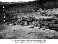 Chronicle of the Archaeological Excavations in Romania, 2003 Campaign. Report no. 97, Jurilovca, Capul Dolojman.<br /> Sector sectorIAB.<br /><a href='CronicaCAfotografii/2003/097/sectorIAB/jurilovca-argamum-4-sector-iab.jpg' target=_blank>Display the same picture in a new window</a>. Title: sectorIAB