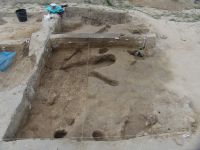 Cronica Cercetărilor Arheologice din România, Campania 2007. Raportul nr. 18, Borduşani, Popina Mare (Popina Borduşani)<br /><a href='CronicaCAfotografii/2007/018-BORDUSANI-IL-Popina-C/6-bordusani-popina-2007-cercetarea-unei-zone-menajere-deta.jpg' target=_blank>Priveşte aceeaşi imagine într-o fereastră nouă</a>