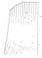 Cronica Cercetărilor Arheologice din România, Campania 2007. Raportul nr. 47, Ciuperceni, La vii<br /><a href='CronicaCAfotografii/2007/047-CIUPERCENI-TR-LaVii-C/coupe-e-w-la-vii-07.jpg' target=_blank>Priveşte aceeaşi imagine într-o fereastră nouă</a>