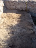 Cronica Cercetărilor Arheologice din România, Campania 2008. Raportul nr. 61, Pantelimon, Cetate<br /><a href='CronicaCAfotografii/2008/061/02-ulm-08-sector-est-baraci-n2-arsura-masiva-pe-podea.JPG' target=_blank>Priveşte aceeaşi imagine într-o fereastră nouă</a>