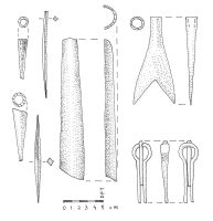 Cronica Cercetărilor Arheologice din România, Campania 2008. Raportul nr. 193, Tălmaciu, Landskrone (La Cetate, Talmácsváro)<br /><a href='CronicaCAfotografii/2008/193/pl-iii-piese-din-metal.jpg' target=_blank>Priveşte aceeaşi imagine într-o fereastră nouă</a>