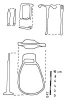 Cronica Cercetărilor Arheologice din România, Campania 2008. Raportul nr. 193, Tălmaciu, Landskrone (La Cetate, Talmácsváro)<br /><a href='CronicaCAfotografii/2008/193/pl-iv-piese-din-metal.jpg' target=_blank>Priveşte aceeaşi imagine într-o fereastră nouă</a>
