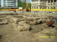 Chronicle of the Archaeological Excavations in Romania, 2009 Campaign. Report no. 121, Focşani, Grădina Publică<br /><a href='CronicaCAfotografii/2009/preventive/121/FOCSANI-VN-Piata-Unirii03.JPG' target=_blank>Display the same picture in a new window</a>