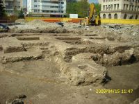 Chronicle of the Archaeological Excavations in Romania, 2009 Campaign. Report no. 121, Focşani, Grădina Publică<br /><a href='CronicaCAfotografii/2009/preventive/121/FOCSANI-VN-Piata-Unirii04.JPG' target=_blank>Display the same picture in a new window</a>