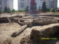 Chronicle of the Archaeological Excavations in Romania, 2009 Campaign. Report no. 121, Focşani, Grădina Publică<br /><a href='CronicaCAfotografii/2009/preventive/121/FOCSANI-VN-Piata-Unirii14.JPG' target=_blank>Display the same picture in a new window</a>