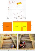 Cronica Cercetărilor Arheologice din România, Campania 2009. Raportul nr. 123, Fulgeriş, La Trei Cireşi (Dealul Fulgeriş).<br /> Sectorul Ilustratie.<br /><a href='CronicaCAfotografii/2009/preventive/123/2-Ridicarea-topo-cu-amplasarea-sectiunilor.jpg' target=_blank>Priveşte aceeaşi imagine într-o fereastră nouă</a>