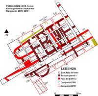 Chronicle of the Archaeological Excavations in Romania, 2010 Campaign. Report no. 29, Jac, Pomăt<br /><a href='CronicaCAfotografii/2010/029/140734-02-Sector-forum-Plan-general-1.jpg' target=_blank>Display the same picture in a new window</a>