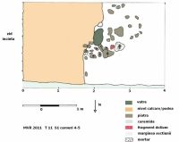 Chronicle of the Archaeological Excavations in Romania, 2011 Campaign. Report no. 45, Murighiol, La Cetate (Bataraia).<br /> Sector SECTOR-TURNUL-11.<br /><a href='CronicaCAfotografii/2011/045/SECTOR-TURNUL-11/plan-1-mur-2011-s1-c-4-5.jpg' target=_blank>Display the same picture in a new window</a>. Title: SECTOR-TURNUL-11