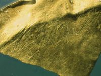 Cronica Cercetărilor Arheologice din România, Campania 2011. Raportul nr. 55, Petreştii De Jos, Dealul lui Horna<br /><a href='CronicaCAfotografii/2011/055/fig-5-chei-detaliu-finisareaur.jpg' target=_blank>Priveşte aceeaşi imagine într-o fereastră nouă</a>