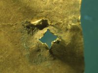 Cronica Cercetărilor Arheologice din România, Campania 2011. Raportul nr. 55, Petreştii De Jos, Dealul lui Horna<br /><a href='CronicaCAfotografii/2011/055/fig-6-chei-detaliu-perforare-si-sudare-la-receaur4.jpg' target=_blank>Priveşte aceeaşi imagine într-o fereastră nouă</a>