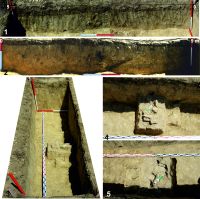 Chronicle of the Archaeological Excavations in Romania, 2017 Campaign. Report no. 219, Tăcuta, Dealul Miclea (Paic)<br /><a href='CronicaCAfotografii/2017/rest-sapaturi-nepublicate/219-Tacuta-Vaslui/fig-4-tacuta-017-sc1-profiluri-complexe-pachet-roci.jpg' target=_blank>Display the same picture in a new window</a>