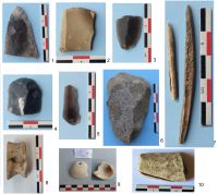 Chronicle of the Archaeological Excavations in Romania, 2019 Campaign. Report no. 25, Dobrovăţ, Cetăţuie (Dealul Cetăţuii)<br /><a href='CronicaCAfotografii/2019/01-sistematice/025-dobrovat-is-padurea-buda-s/fig16-dobrovat-padurea-buda-artefacte.jpg' target=_blank>Display the same picture in a new window</a>