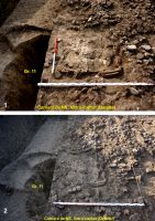 Chronicle of the Archaeological Excavations in Romania, 2019 Campaign. Report no. 76, Tăcuta, Dealul Miclea (Paic)<br /><a href='CronicaCAfotografii/2019/01-sistematice/076-tacuta-vs-dealul-miclea-paic-vaslui-s/fig-4-tacuta-vatra-cuptor.jpg' target=_blank>Display the same picture in a new window</a>