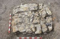 Chronicle of the Archaeological Excavations in Romania, 2021 Campaign. Report no. 13, Brusturi, La ruine<br /><a href='https://ran.cimec.ro/RANatasamente/i2/AB4CFACCA9DB45C0B51B7B45EFC24289.jpg' target=_blank>Display the same picture in a new window</a>. Title: Fig. 2. Detaliu cu pylon-ul Cx. 50.