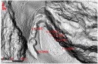 Chronicle of the Archaeological Excavations in Romania, 2019 Campaign. Report no. 25, Dobrovăţ, Cetăţuie (Dealul Cetăţuii)<br /><a href='CronicaCAfotografii/2019/01-sistematice/025-dobrovat-is-padurea-buda-s/fig9-dobrovat-padurea-buda-impregnare-altar.jpg' target=_blank>Display the same picture in a new window</a>, Dobrovăţ, Cetăţuie (Dealul Cetăţuii)<br /><a href='https://ran.cimec.ro/RANatasamente/i2/7AF8583B64E1407E814C74EE2F1B074B.jpg' target=_blank>Display the same picture in a new window</a>. Author: Berzovan, Alexandru. Title: Dobrovăț-Cetățuia hillfort. Placement of sections from the 2019 and 2021 archaeological campaigns. Source: Berzovan, Alexandru, At the Borders of the Great Steppe: Late Iron Age Hillforts between the Eastern Carpathians and Prut (5th - 3rd centuries BC), Editura Mega, Cluj-Napoca, 2022, p. 103, Fig.64.