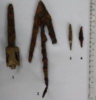 Cronica Cercetărilor Arheologice din România, Campania 2011. Raportul nr. 114, Drobeta-Turnu Severin, Parcul General Dragalina (Zeren; Zeuriuenses; Zwun)<br /><a href='CronicaCAfotografii/2011/114/plansa-xx.jpg' target=_blank>Priveşte aceeaşi imagine într-o fereastră nouă</a>, Drobeta-Turnu Severin, Parcul General Dragalina (Zeren; Zeuriuenses; Zwun)<br /><a href='https://ran.cimec.ro/RANatasamente/i1/8DA88FCA588D41F89C7339A7E926C845.jpg' target=_blank>Priveşte aceeaşi imagine într-o fereastră nouă</a>. Titlu: 1. Inel din argint cu inscripție, secolele XIV-XV. 2. Cămașă de zale din fier, secolul al XV-lea. 3 - Fotografie din timpul descoperirii tezaurului monetar compus din 159 de monede de argint, din 2011.. Sursa: Marian Iulian Neagoe, Cetatea medievală a Severinului, centru de putere la Porțile de Fier, MJM, Craiova, 2021, pp. 28-29, 165, planșa XXX/1, 2, 3, p. 194, Drobeta-Turnu Severin, Parcul General Dragalina (Zeren; Zeuriuenses; Zwun)<br /><a href='https://ran.cimec.ro/RANatasamente/i1/6E16DBA227134F4F868AB263468C32E3.jpg' target=_blank>Priveşte aceeaşi imagine într-o fereastră nouă</a>. Titlu: Fotografie a suprafeței Sp. V/2011, cercetate în spațiul intermediar de vest dintre incinte. 2. Desen al profilului de sud al suprafeței Sp. V/2011. Sursa: Marian Iulian Neagoe, Cetatea medievală a Severinului, centru de putere la Porțile de Fier, MJM, Craiova, 2021, pp. 28-29, 165, planșa VII/1, 2, p. 171, Drobeta-Turnu Severin, Parcul General Dragalina (Zeren; Zeuriuenses; Zwun)<br /><a href='https://ran.cimec.ro/RANatasamente/i1/DE66F1E8B8B8441A866EC68574A8DEA0.jpg' target=_blank>Priveşte aceeaşi imagine într-o fereastră nouă</a>. Titlu: Fotografie a suprafeței Sp. VII/2011, cercetate în spațiul de vest dintre incinte. 2 - Fotografie cu profilul de nord suprafeței Sp. VII/2011. Sursa: Marian Iulian Neagoe, Cetatea medievală a Severinului, centru de putere la Porțile de Fier, MJM, Craiova, 2021, pp. 28-29, 165, planșa VIII/1,2, p. 172, Drobeta-Turnu Severin, Parcul General Dragalina (Zeren; Zeuriuenses; Zwun)<br /><a href='https://ran.cimec.ro/RANatasamente/i1/44DDB4003B7F49A1A7C77B261CF48551.jpg' target=_blank>Priveşte aceeaşi imagine într-o fereastră nouă</a>. Titlu: Fotografie cu turnul de poartă de pe latura nordică a primei incinte (Sp. IX/2011). 2 - Desenul profilului de nord al suprafeței Sp. IX/2011. Sursa: Marian Iulian Neagoe, Cetatea medievală a Severinului, centru de putere la Porțile de Fier, MJM, Craiova, 2021, pp. 28-29, 165, planșa IX/1,2, p. 173, Drobeta-Turnu Severin, Parcul General Dragalina (Zeren; Zeuriuenses; Zwun)<br /><a href='https://ran.cimec.ro/RANatasamente/i1/99F321ECC4B449719BEFF5BFEFA7B369.jpg' target=_blank>Priveşte aceeaşi imagine într-o fereastră nouă</a>. Titlu: Planul Cetății Severinului - ultimele cercetări arheologice. Sursa: Marian Iulian Neagoe, Cetatea medievală a Severinului, centru de putere la Porțile de Fier, MJM, Craiova, 2021, pp. 28-29, 165, planșa IV, p. 170, Drobeta-Turnu Severin, Parcul General Dragalina (Zeren; Zeuriuenses; Zwun)<br /><a href='https://ran.cimec.ro/RANatasamente/i1/9B59A34E955A45ABB2ED8C1111841DB6.jpg' target=_blank>Priveşte aceeaşi imagine într-o fereastră nouă</a>. Titlu: Planul turnului intermediar de est al incintei interioare, cu ruinele bisericilor I-II și amplasarea mormintelor descoperite în 1939-1940, 2011 și 2013. Sursa: Marian Iulian Neagoe, Cetatea medievală a Severinului, centru de putere la Porțile de Fier, MJM, Craiova, 2021, pp. 28-29, 165, planșa X, p. 174, Drobeta-Turnu Severin, Parcul General Dragalina (Zeren; Zeuriuenses; Zwun)<br /><a href='https://ran.cimec.ro/RANatasamente/i1/CF058F8C276D4A1F9EA598077034D0E2.jpg' target=_blank>Priveşte aceeaşi imagine într-o fereastră nouă</a>. Titlu: Ruinele Cetății Severinului. Sursa: Marian Iulian Neagoe, Cetatea medievală a Severinului, centru de putere la Porțile de Fier, MJM, Craiova, 2021, pp. 28-29, 165, planșa IV/2, p. 168, Drobeta-Turnu Severin, Parcul General Dragalina (Zeren; Zeuriuenses; Zwun)<br /><a href='https://ran.cimec.ro/RANatasamente/i2/98DE2E8C636A45F798707E1A5417D422.jpg' target=_blank>Priveşte aceeaşi imagine într-o fereastră nouă</a>. Autor: Crăciunescu Gabriel etl all. Titlu: Artefacte descoperite în timpul cercetărilor din 2011. Sursa: Gabriel Crăciunescu, Marin Iulian Neagoe, Oana Minodora Neagoe, Raport de cercetare arheologică, situl „Cetatea Severinului, Muzeul Regiunii Porților de Fier, Drobeta Turnu Severin, 28.07.2011, Drobeta-Turnu Severin, Parcul General Dragalina (Zeren; Zeuriuenses; Zwun)<br /><a href='https://ran.cimec.ro/RANatasamente/i2/3104BC85CA1C4739867BE6D67F62F06D.jpg' target=_blank>Priveşte aceeaşi imagine într-o fereastră nouă</a>. Autor: Crăciunescu Gabriel etl all. Titlu: Artefacte din bronz descoperite în 2011. Sursa: Gabriel Crăciunescu, Marin Iulian Neagoe, Oana Minodora Neagoe, Raport de cercetare arheologică, situl „Cetatea Severinului, Muzeul Regiunii Porților de Fier, Drobeta Turnu Severin, 28.07.2011, Drobeta-Turnu Severin, Parcul General Dragalina (Zeren; Zeuriuenses; Zwun)<br /><a href='https://ran.cimec.ro/RANatasamente/i2/5A207B29CA8A4224A9843FF32D442143.jpg' target=_blank>Priveşte aceeaşi imagine într-o fereastră nouă</a>. Autor: Crăciunescu Gabriel etl all. Titlu: Artefacte din fier. Sursa: Gabriel Crăciunescu, Marin Iulian Neagoe, Oana Minodora Neagoe, Raport de cercetare arheologică, situl „Cetatea Severinului, Muzeul Regiunii Porților de Fier, Drobeta Turnu Severin, 28.07.2011, Drobeta-Turnu Severin, Parcul General Dragalina (Zeren; Zeuriuenses; Zwun)<br /><a href='https://ran.cimec.ro/RANatasamente/i2/4028B464A91C41AEAD07D0FB4ACB176E.jpg' target=_blank>Priveşte aceeaşi imagine într-o fereastră nouă</a>. Autor: Crăciunescu Gabriel etl all. Titlu: Artefacte din fier. Sursa: Gabriel Crăciunescu, Marin Iulian Neagoe, Oana Minodora Neagoe, Raport de cercetare arheologică, situl „Cetatea Severinului, Muzeul Regiunii Porților de Fier, Drobeta Turnu Severin, 28.07.2011, Drobeta-Turnu Severin, Parcul General Dragalina (Zeren; Zeuriuenses; Zwun)<br /><a href='https://ran.cimec.ro/RANatasamente/i2/52C73A3BE46C4D198996D78E798F5C80.jpg' target=_blank>Priveşte aceeaşi imagine într-o fereastră nouă</a>. Autor: Crăciunescu Gabriel etl all. Titlu: Artefacte din fier descoperite în 2011. Sursa: Gabriel Crăciunescu, Marin Iulian Neagoe, Oana Minodora Neagoe, Raport de cercetare arheologică, situl „Cetatea Severinului, Muzeul Regiunii Porților de Fier, Drobeta Turnu Severin, 28.07.2011, Drobeta-Turnu Severin, Parcul General Dragalina (Zeren; Zeuriuenses; Zwun)<br /><a href='https://ran.cimec.ro/RANatasamente/i2/80A2E4DD53D24680AFF56EB33448ED91.jpg' target=_blank>Priveşte aceeaşi imagine într-o fereastră nouă</a>. Autor: Crăciunescu Gabriel etl all. Titlu: Artefacte din fier descoperite în 2011. Sursa: Gabriel Crăciunescu, Marin Iulian Neagoe, Oana Minodora Neagoe, Raport de cercetare arheologică, situl „Cetatea Severinului, Muzeul Regiunii Porților de Fier, Drobeta Turnu Severin, 28.07.2011