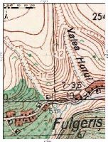 Cronica Cercetărilor Arheologice din România, Campania 2021. Raportul nr. 24, Fulgeriş, La Trei Cireşi (Dealul Fulgeriş)<br /><a href='https://ran.cimec.ro/RANatasamente/i2/C56B8540427642CFAAD2D61F0825741B.jpg' target=_blank>Priveşte aceeaşi imagine într-o fereastră nouă</a>. Titlu: Amplasarea sitului pe harta topografică (DTM Romania)