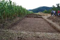 Cronica Cercetărilor Arheologice din România, Campania 2021. Raportul nr. 24, Fulgeriş, La Trei Cireşi (Dealul Fulgeriş)<br /><a href='https://ran.cimec.ro/RANatasamente/i2/5D2F181B21F54D33964427BEBB85BE4B.jpg' target=_blank>Priveşte aceeaşi imagine într-o fereastră nouă</a>. Titlu: Fulgeriș, La trei cireși – Foto secțiunea S XVIII, în timpul cercetării