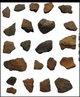 , Bărcăneşti, La pod (	Podul de la Brazi)<br /><a href='https://ran.cimec.ro/RANatasamente/i3/F2C3FF19FE46478C8180ECA05BDD11A7.jpg' target=_blank>Display the same picture in a new window</a>. Author: Frînculeasa, Alin. Title: Fragmente ceramice din secțiunile cercetate în anul 2023. Source: Frînculeasa, Alin, Studiu privind descoperirile arheologice de pe raza comunei Brazi (jud. Prahova), 2024, Fig. 4.