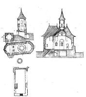 , Suceava,  (Biserica Coconilor, Biserica Beizadelelor)<br /><a href='https://ran.cimec.ro/RANatasamente/i3/4CE84AC44B0341E6ABB0C832FC879995.jpg' target=_blank>Priveşte aceeaşi imagine într-o fereastră nouă</a>. Autor: Emandi, Emil-Ioan; Ceaușu, Mihai-Ștefan. Titlu: Biserica de curte Sf. Ioan Botezătorul (1643): plan și secțiune; clădire din piatră de la sfârșitul secolului al XIV-lea și începutul secolului al XV-lea. Sursa: Emandi, Emil-Ioan; Ceaușu, Mihai-Ștefan, Contribuții de morfologie urbană la cunoașterea istoriei orașului Suceava 1388-1988, Suceava. Anuarul Muzeului Județean, XV, 1988, fig. 40.